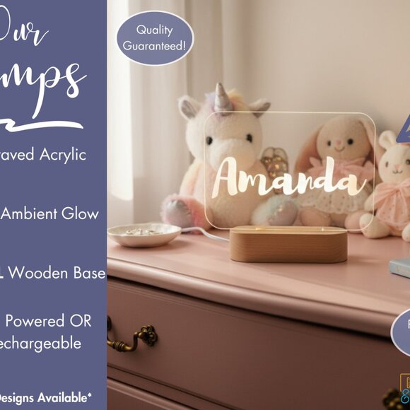 Personalized LED Name Light | Custom Logo Sign | Worker, Boss & Employee Gift - Picture 3 of 8